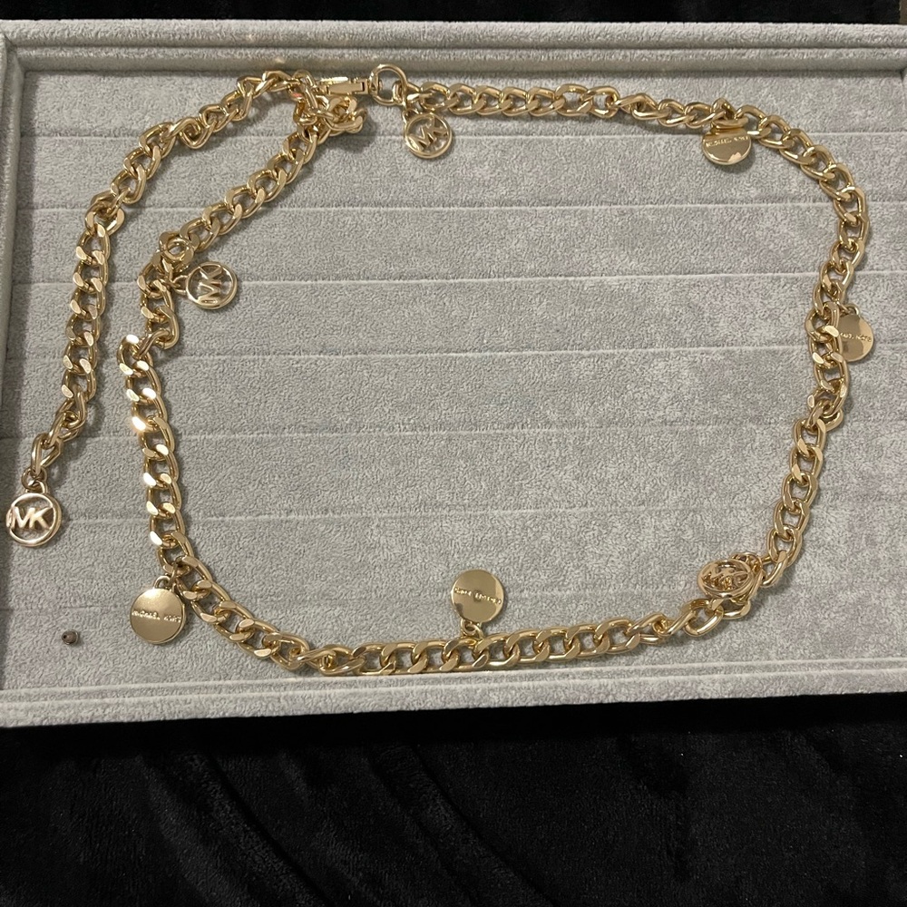 Michael Kors Gold-Tone Chain belt with Charms